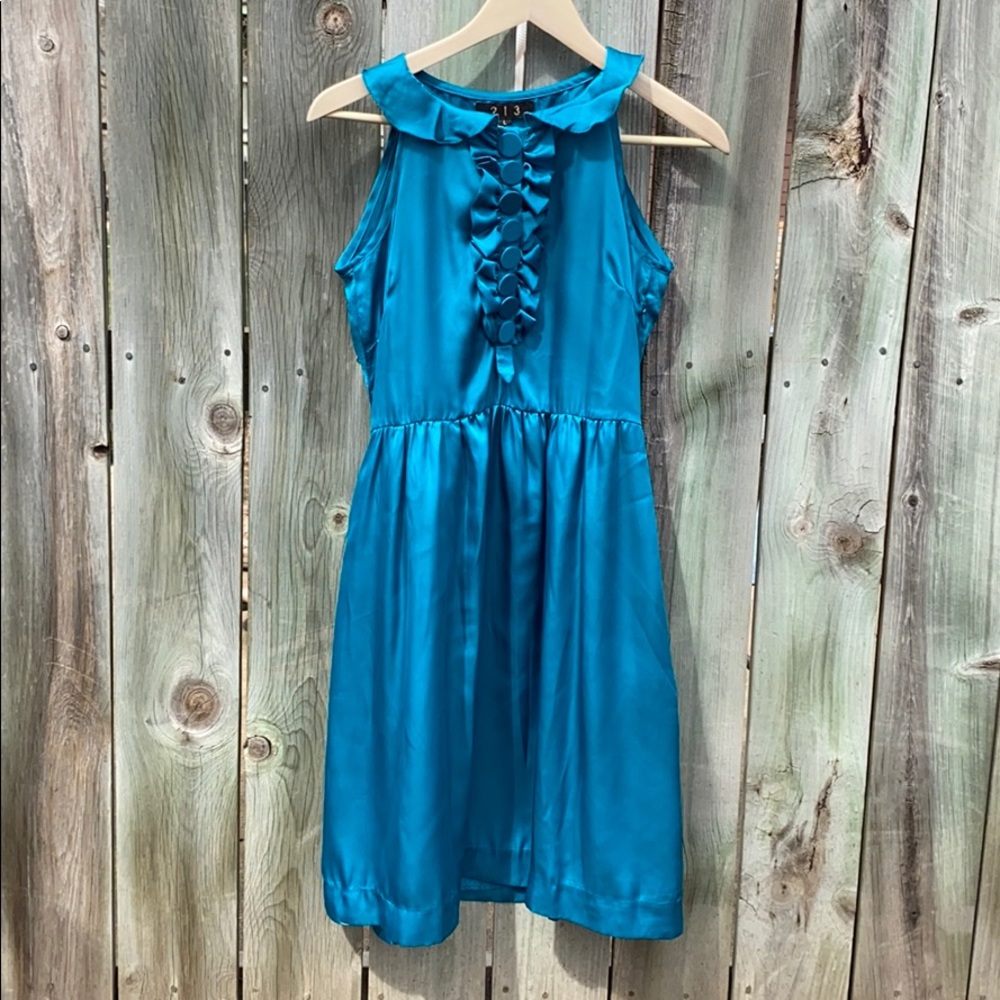 213 Brand Teal Dress Size L